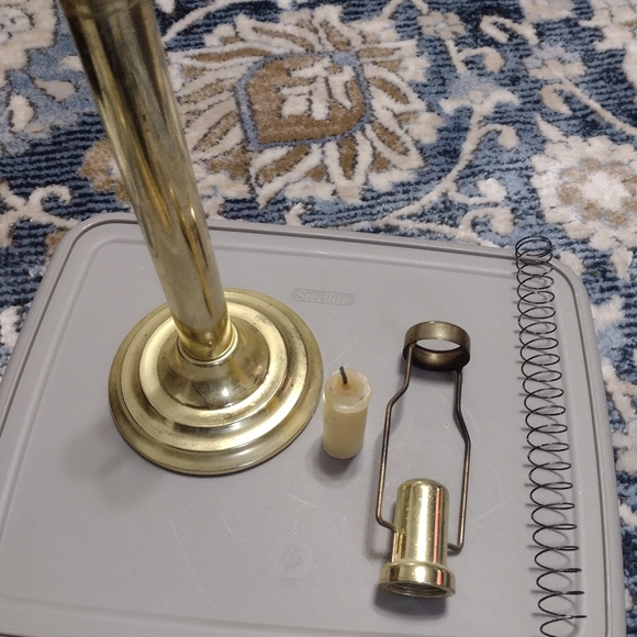 Partylite Candle Holder with Extra Candles - Picture 3 of 6